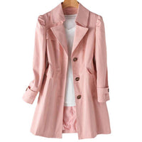 Wilhelmina | Women's Double-Breasted A-Line Long Trench Coat