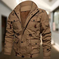 Humbert | Men's Hooded Military Jacket with Drawstring Waist