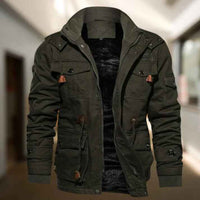 Humbert | Men's Hooded Military Jacket with Drawstring Waist