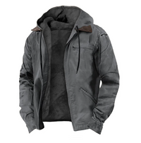 Eberhard hooded full zip jacket in Grey