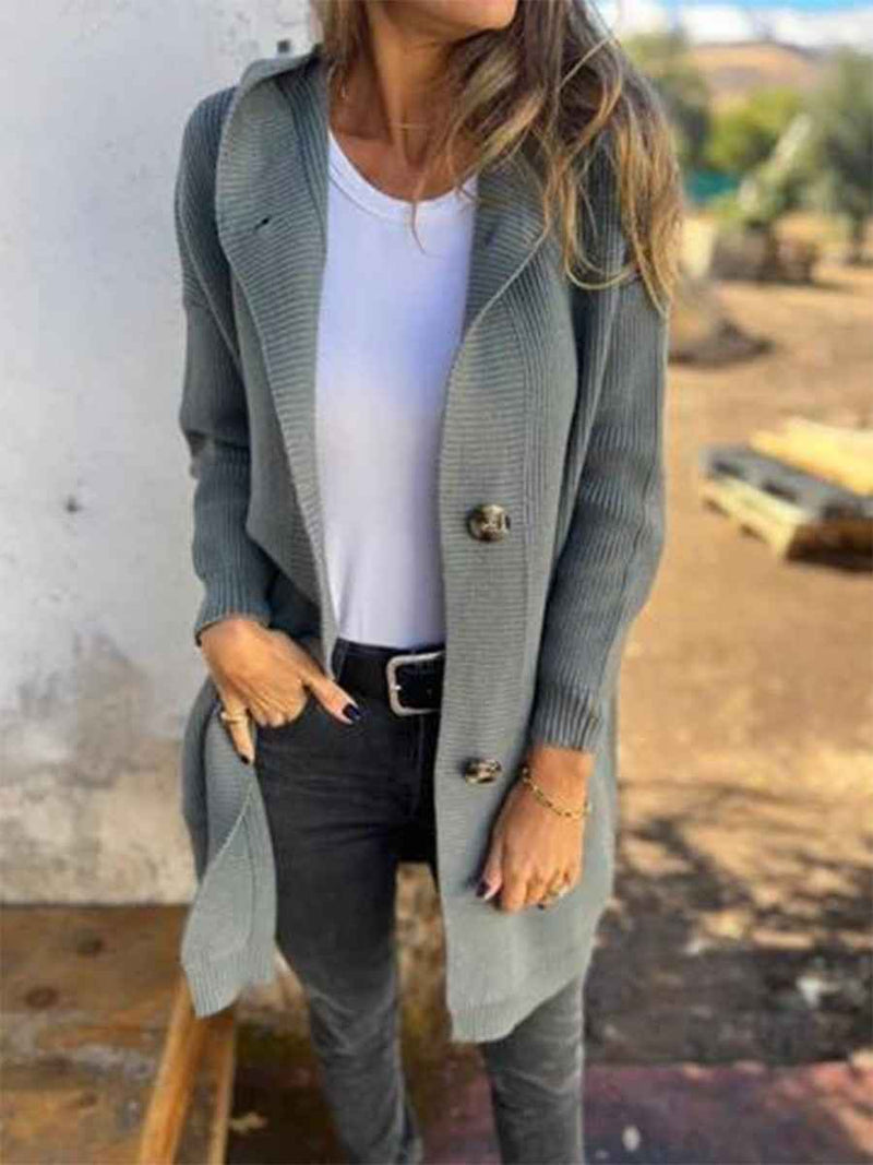 Helena | Women's Longline Hooded Cardigan