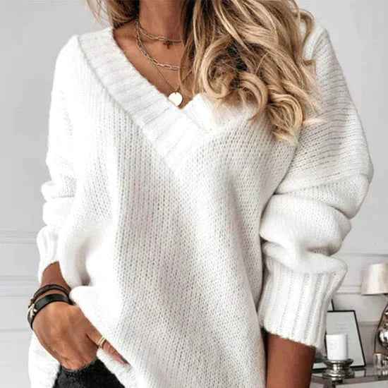Augusta | Women's Relaxed Fit V-Neck Jumper Drop Shoulder