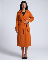Marlowe | Bright Longline Belted Trench Coat