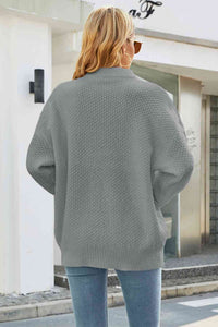 Domenica cable knit jumper detail view three
