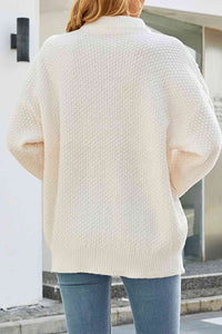 Domenica cable knit jumper detail view one
