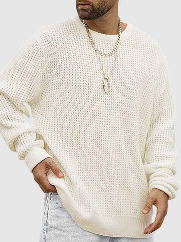 Lockwood | Men's Textured Knit Crew Neck Jumper