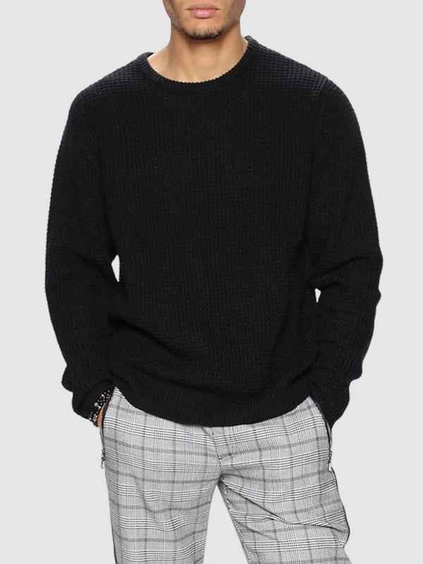 Lockwood | Men's Textured Knit Crew Neck Jumper