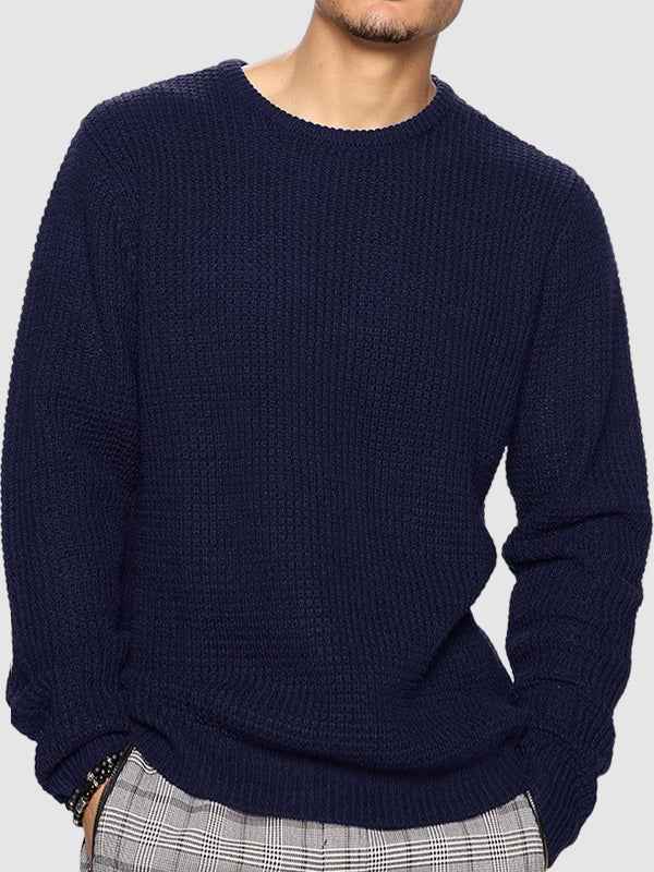 Lockwood | Men's Textured Knit Crew Neck Jumper
