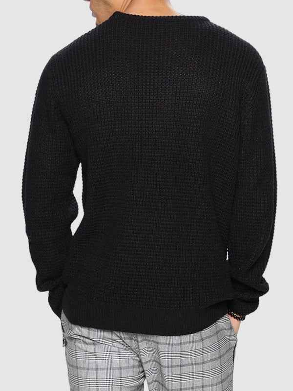 Lockwood | Men's Textured Knit Crew Neck Jumper