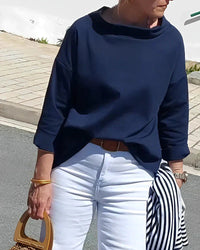 Leocadia knit top in Dark Blue