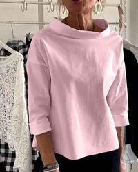 Leocadia | Women's Oversized Roll Neck Knit Top