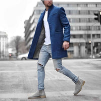 Rossiter | Men's Slim-Fit Wool-Blend Topcoat