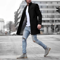 Rossiter | Men's Slim-Fit Wool-Blend Topcoat