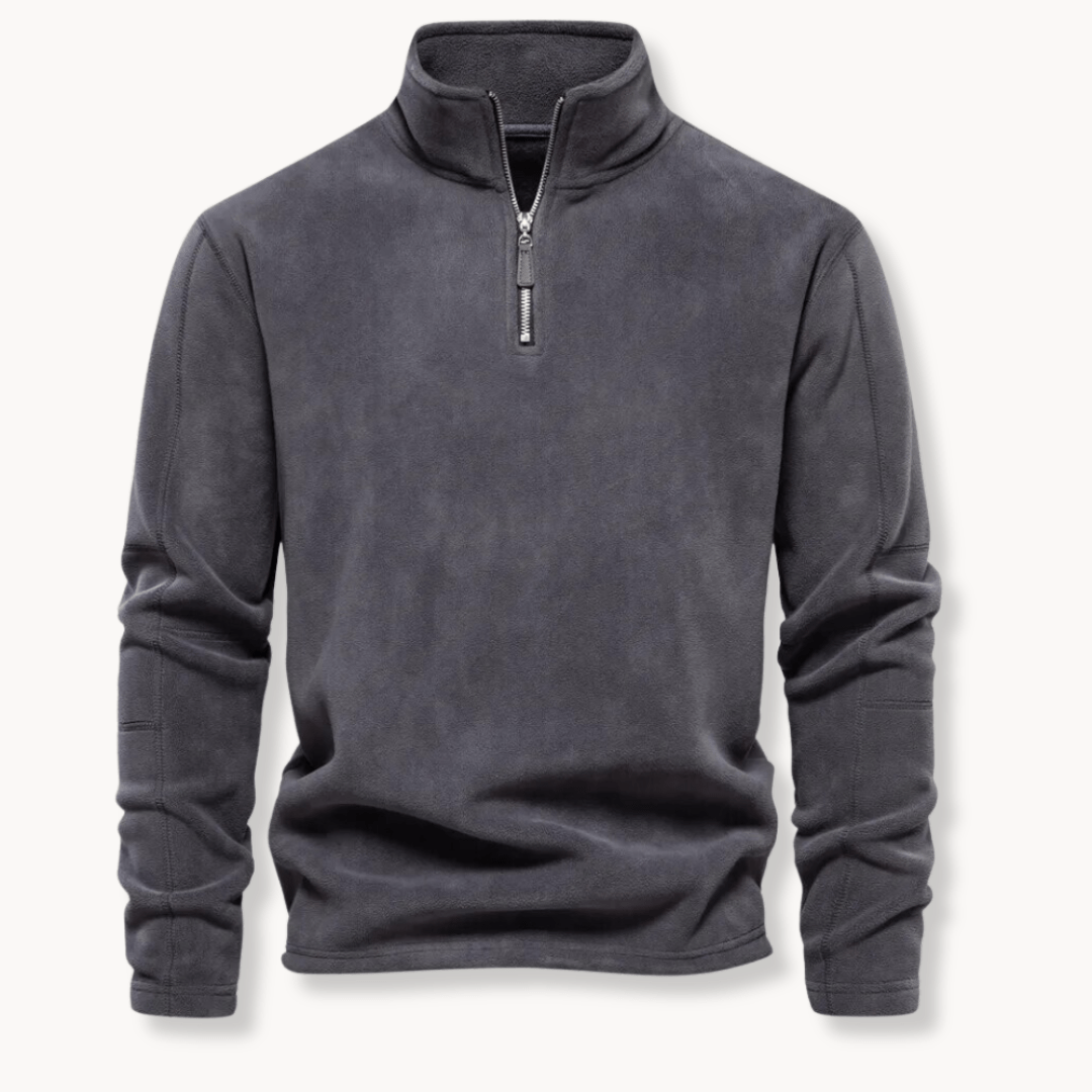 Winslow quarter zip pullover jumper in Grey