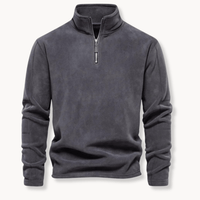 Winslow quarter zip pullover jumper in Grey