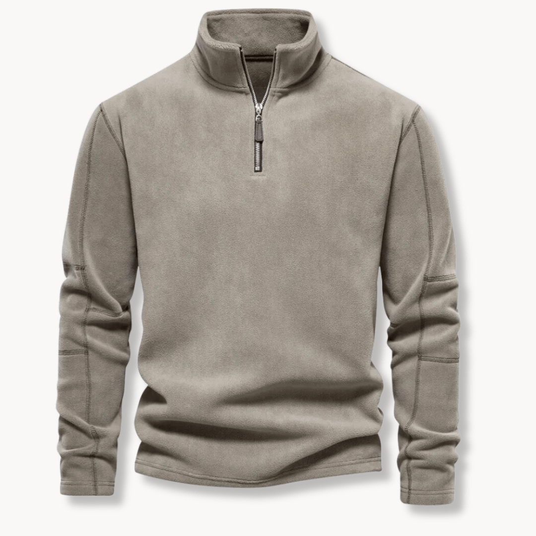 Winslow quarter zip pullover jumper in Green