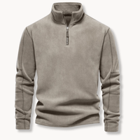 Winslow quarter zip pullover jumper in Green