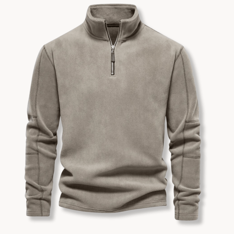 Winslow quarter zip pullover jumper in Green