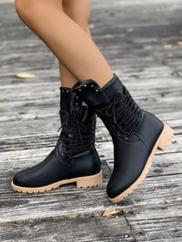 Magdalena women's lace-up mid-calf boots product view