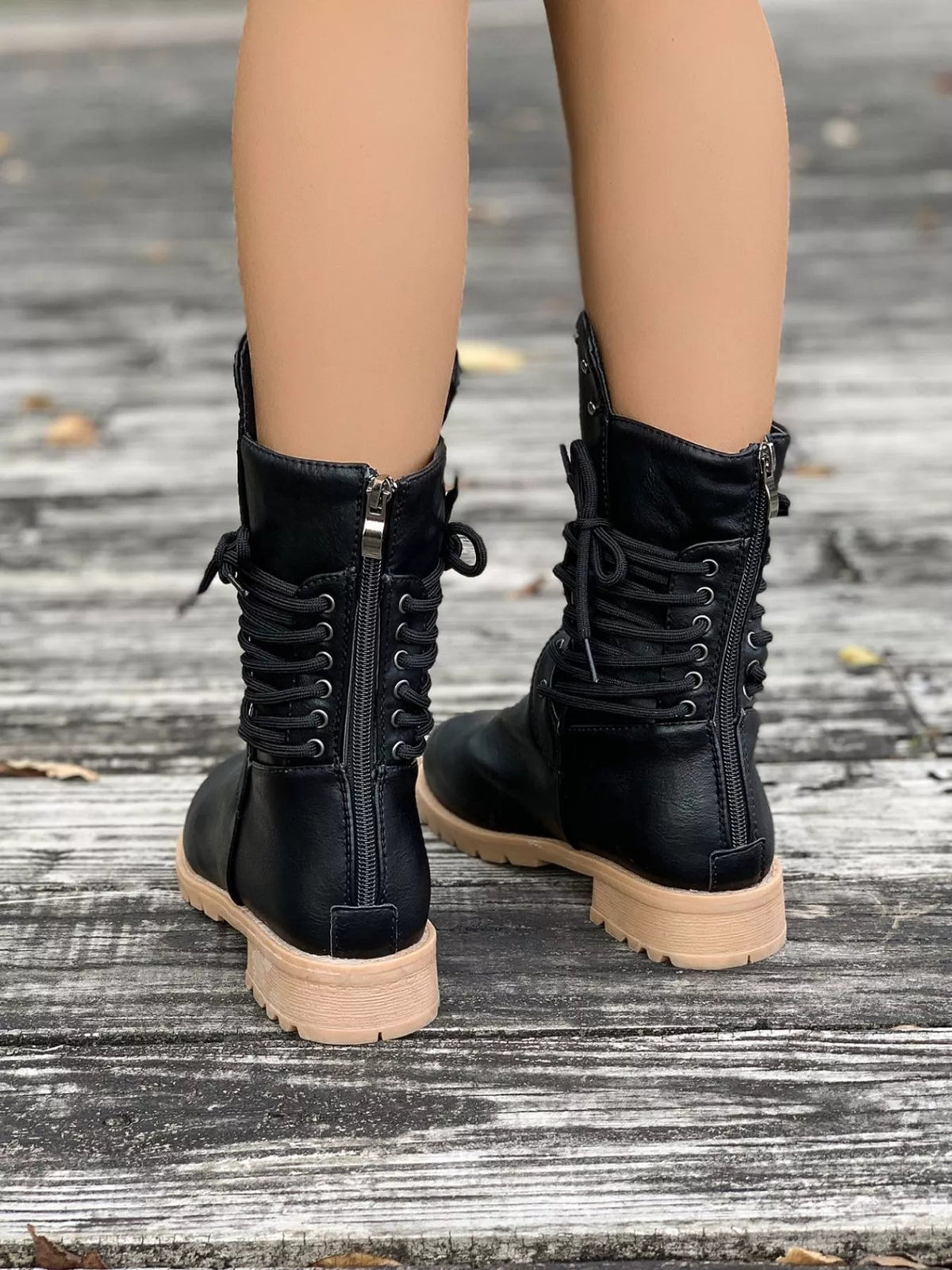 Magdalena lace-up mid-calf boots additional view