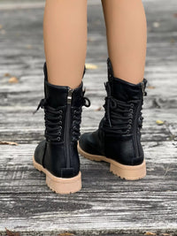 Magdalena lace-up mid-calf boots additional view