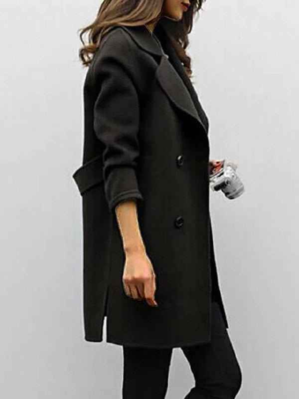 Thomasin | Women's Double Breasted Mid-Length Coat