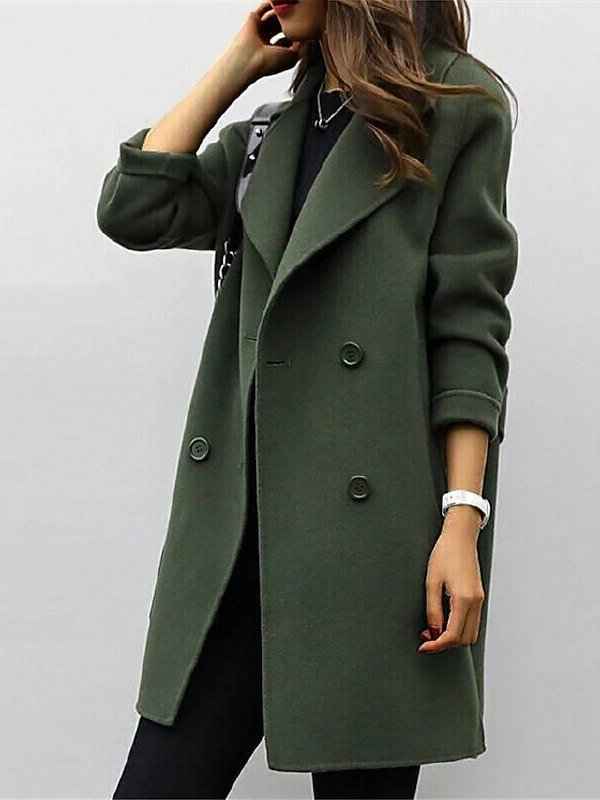 Thomasin | Women's Double Breasted Mid-Length Coat