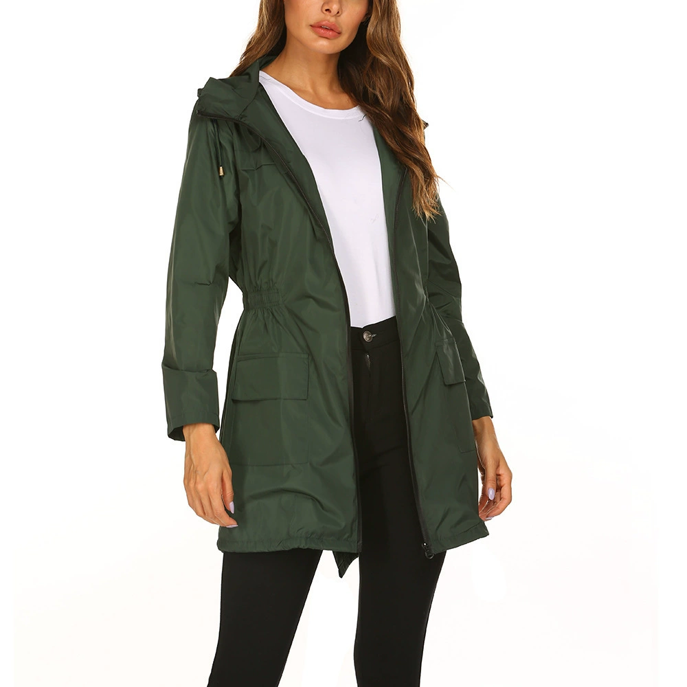 Paloma hooded anorak jacket in Green