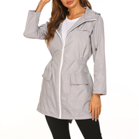Paloma hooded anorak jacket in Grey