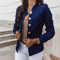 Lysandra | Women's Button Front Fitted Military Jacket