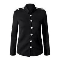 Lysandra military jacket detail view eight