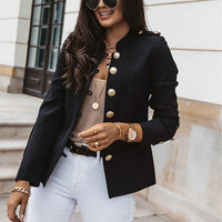 Lysandra | Women's Button Front Fitted Military Jacket
