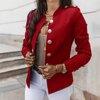 Lysandra | Women's Button Front Fitted Military Jacket