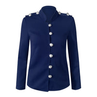Lysandra military jacket detail view ten