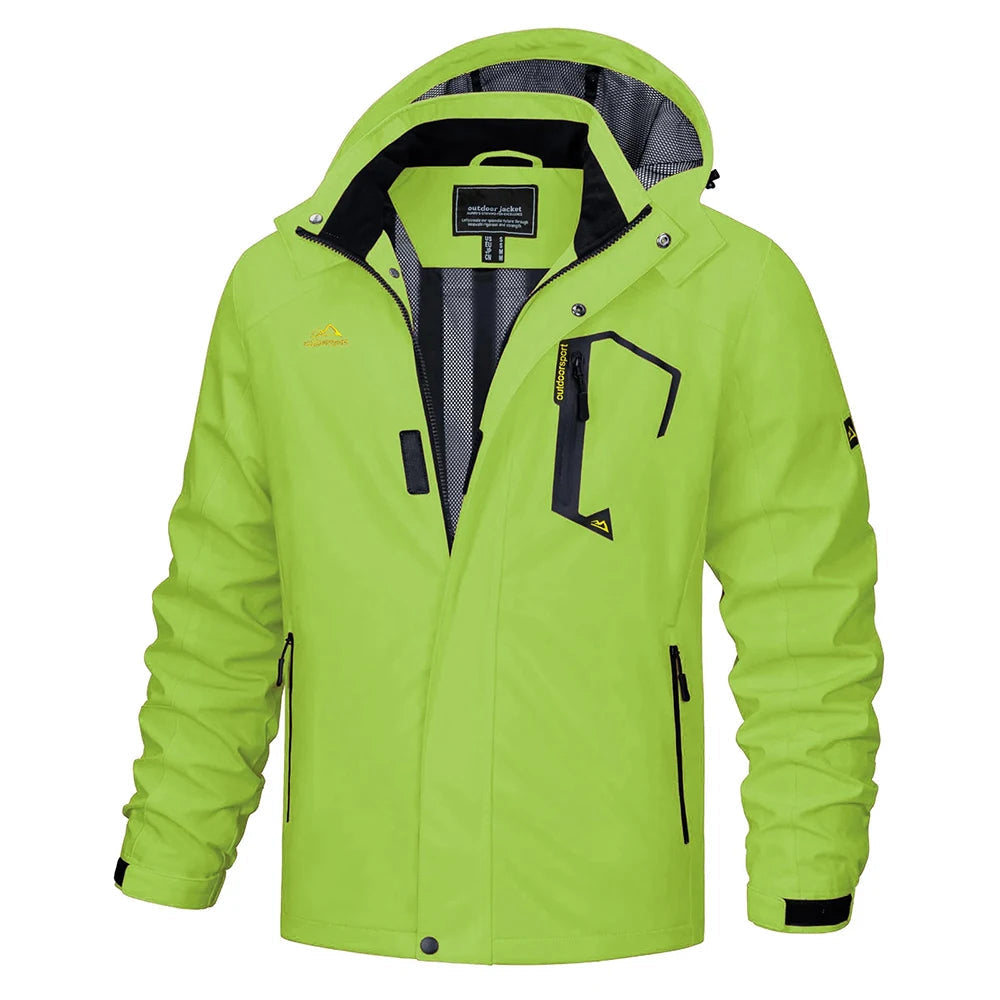 Egon hooded outdoor jacket detail view 18
