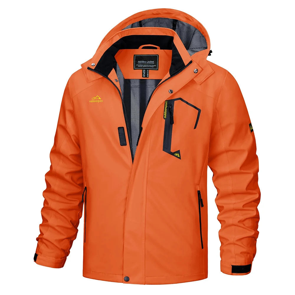 Egon hooded outdoor jacket detail view 14