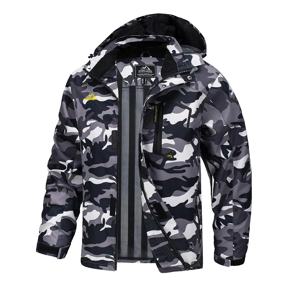 Egon hooded outdoor jacket detail view 23