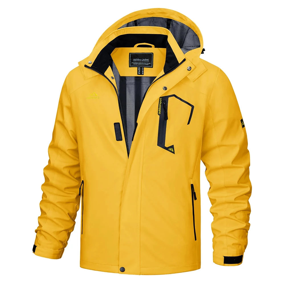 Egon hooded outdoor jacket detail view 6