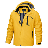 Egon hooded outdoor jacket detail view 6