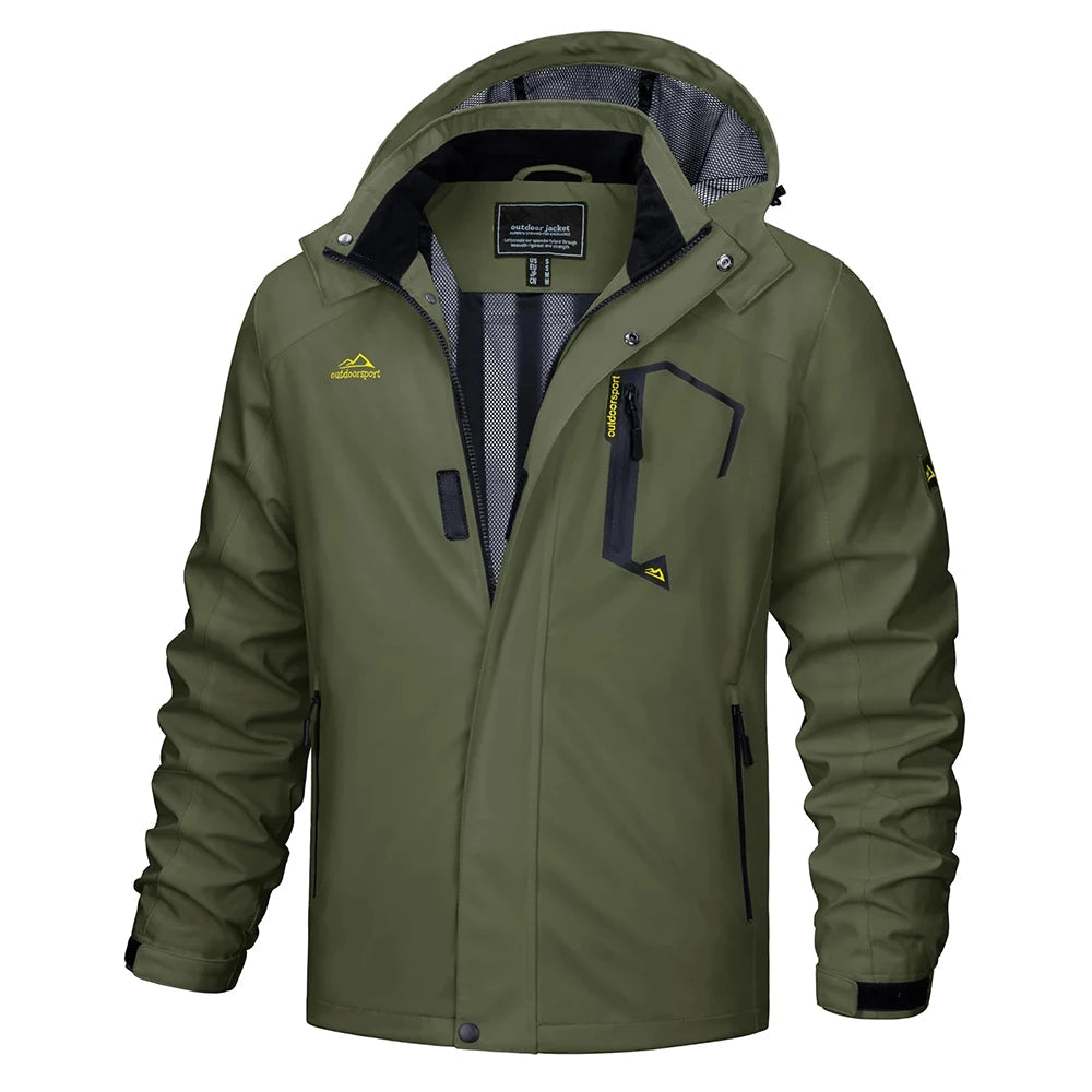 Egon hooded outdoor jacket detail view 8