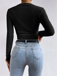 Bettina fitted long sleeve top, ninth view