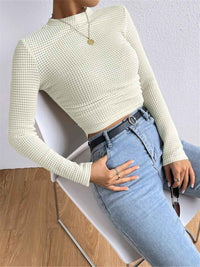 Bettina | Women's Fitted Long Sleeve Crew Neck Top