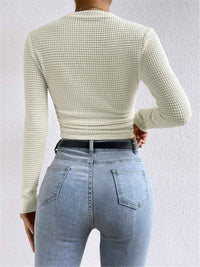 Bettina | Women's Fitted Long Sleeve Crew Neck Top