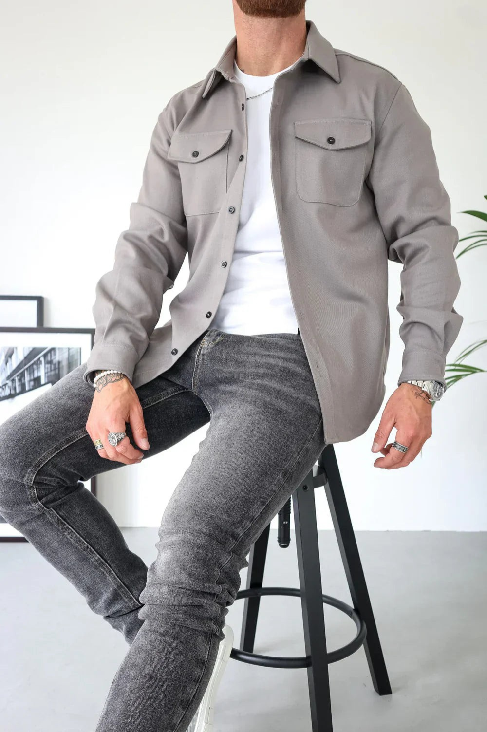 Lyndon shirt jacket detail view 1