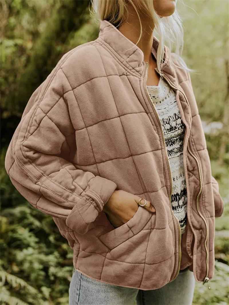 Viola | Women's Oversized Quilted Jacket Drop Shoulder