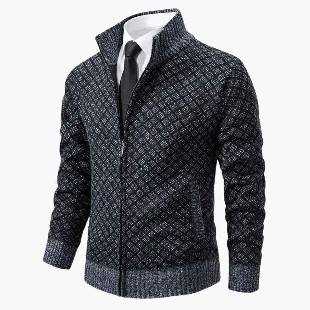 Warren | Men's Full-Zip Stand Collar Knit Jacket