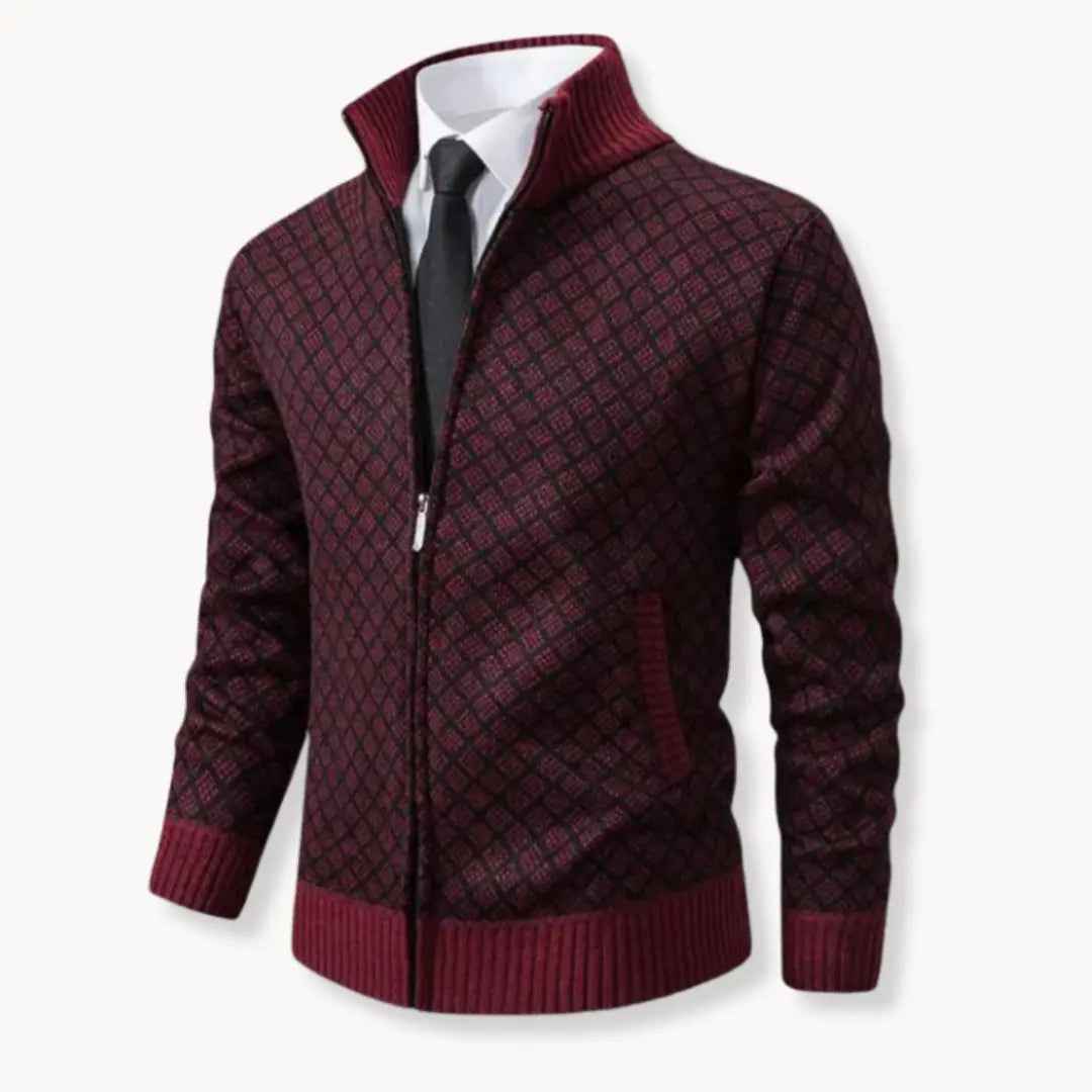 Warren | Men's Full-Zip Stand Collar Knit Jacket