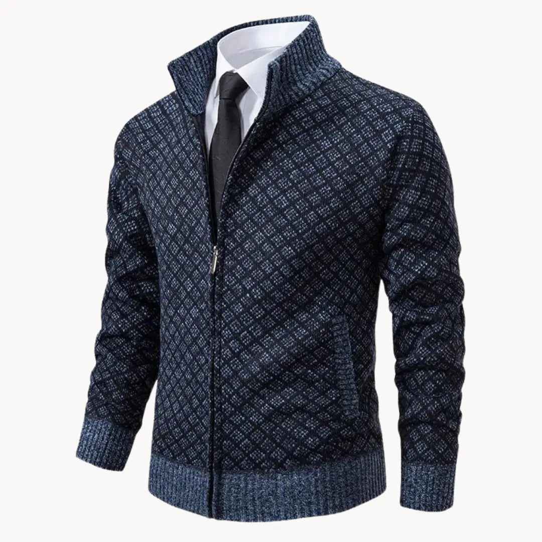 Warren | Men's Full-Zip Stand Collar Knit Jacket