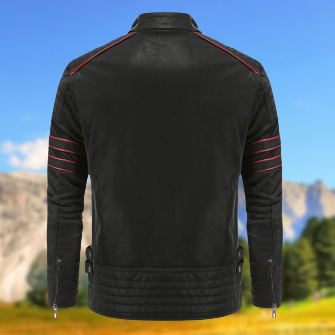 Gregor biker jacket back view