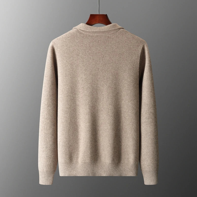 Lindsey | Men's Full Zip Collared Knit Jacket